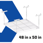 Kobalt Adjustable Height Overhead Garage Storage 500-lb in Black Steel (48-in W x 48-in D), 54014 5130322 *JR2407, MSRP: $169.00, Final Price: $79.99 +Tax