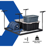 Kobalt Adjustable Height Overhead Garage Storage 500-lb in Black Steel (48-in W x 48-in D), 54014 5130322 *JR2407, MSRP: $169.00, Final Price: $79.99 +Tax