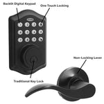 Honeywell Matte Black Keypad Electronic Deadbolt and Handle Lock, FINAL PRICE: $49.99 + TAX