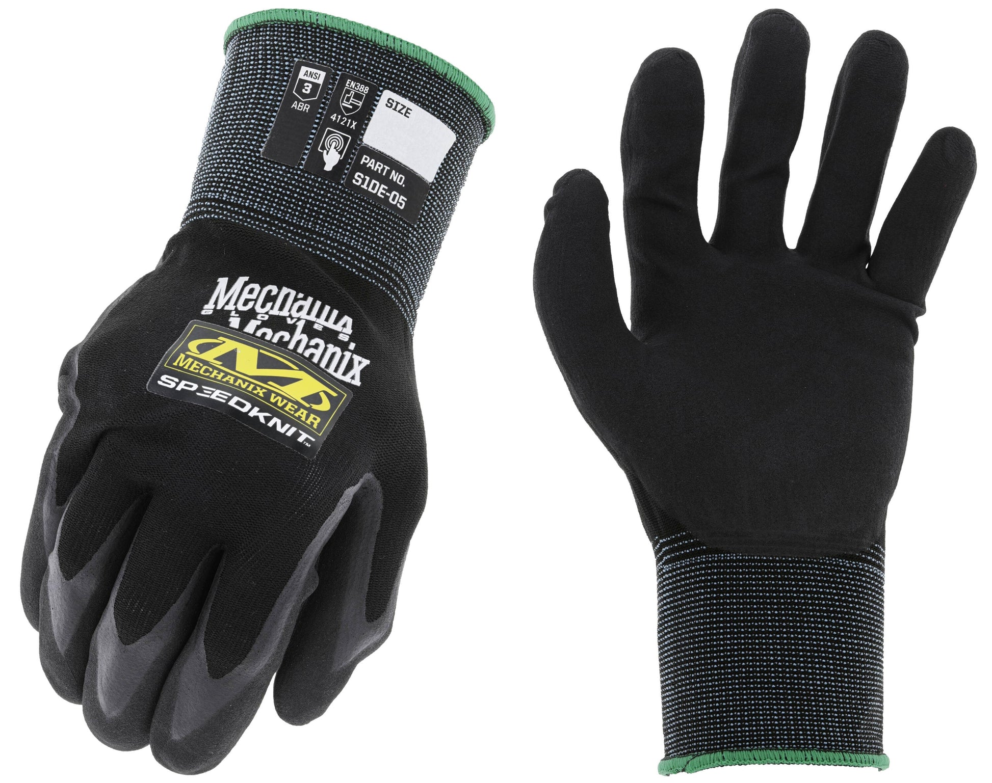 MECHANIX WEAR Large/X-large Black Nitrile dipped Nitrile 1 -Pairs