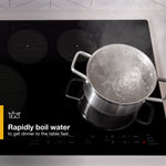 Whirlpool 30-in 4 burners Stainless steel Induction Cooktop