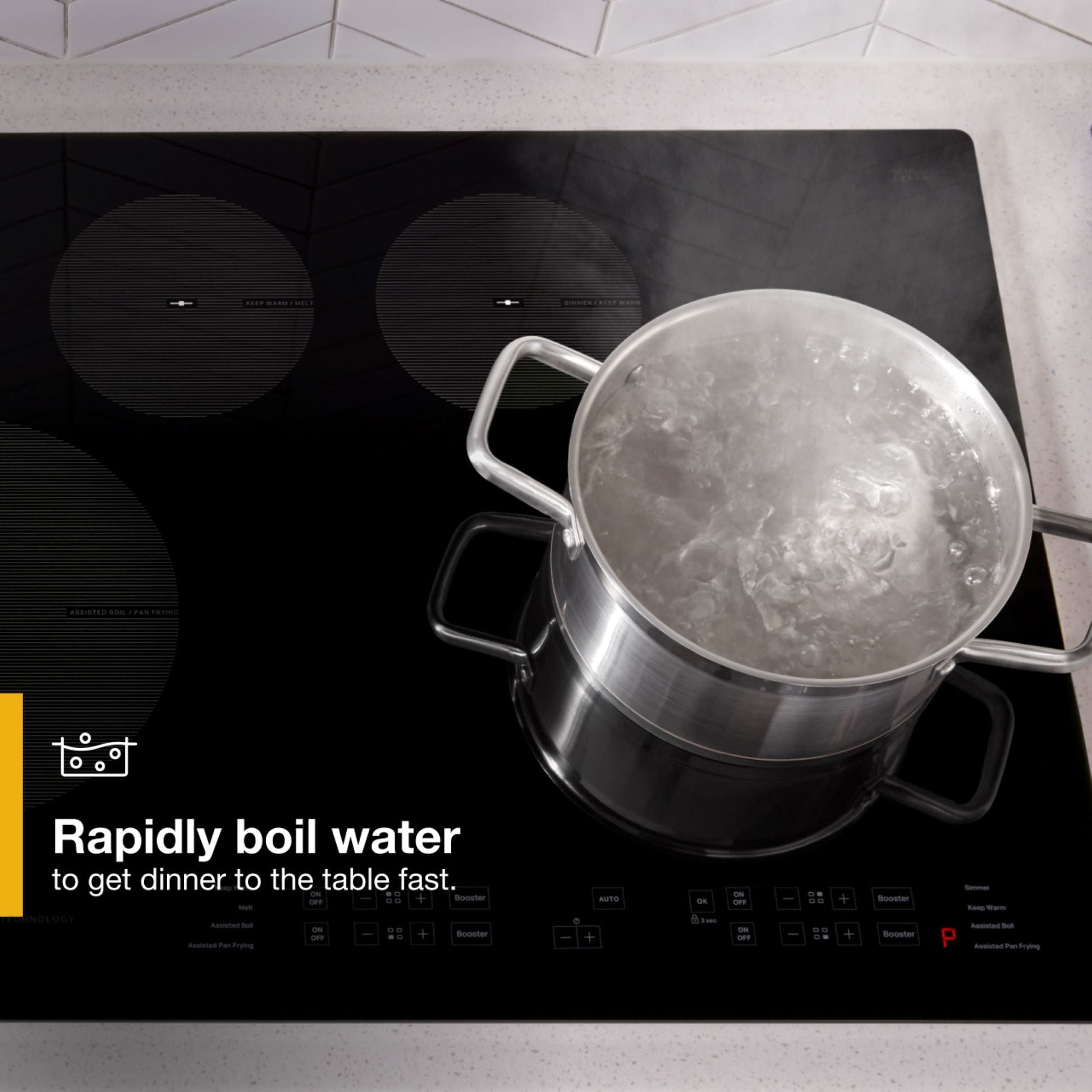 Whirlpool 30-in 4 burners Stainless steel Induction Cooktop