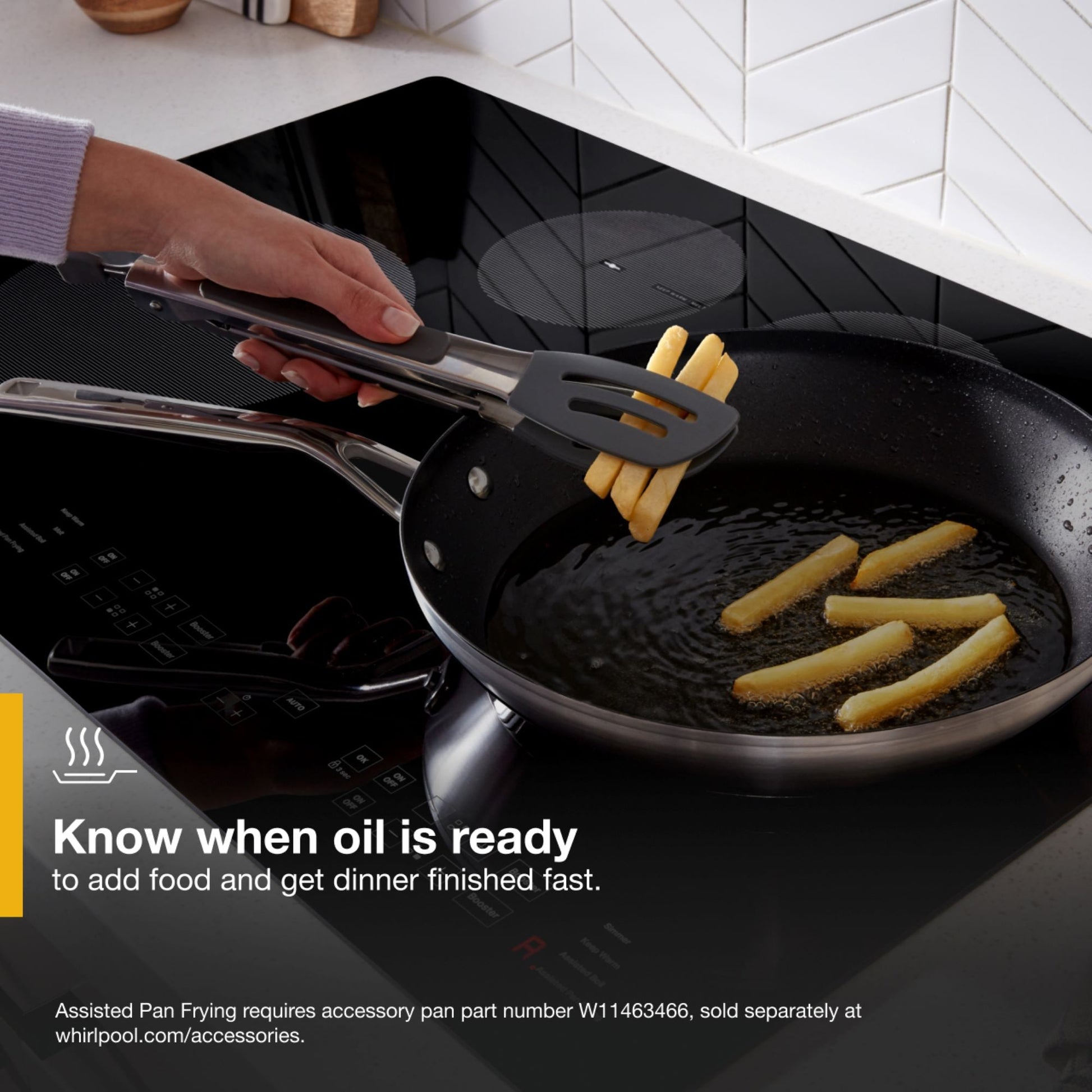 Whirlpool 30-in 4 burners Stainless steel Induction Cooktop