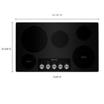 KitchenAid 36-in 5 burners Smooth surface Stainless steel Electric Cooktop, KCES556HSS, FINAL PRICE: $859.99 + TAX