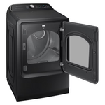 Samsung - 7.4 cu. ft. Smart Electric Vented Dryer with Steam Sanitize+ in Brushed Black, DVE55CG7100V/A3, Retail: $1,099.00, Final Price: $599.99 + Tax