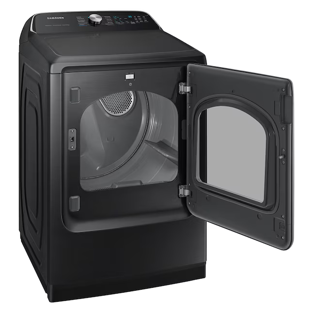 Samsung - 7.4 cu. ft. Smart Electric Vented Dryer with Steam Sanitize+ in Brushed Black, DVE55CG7100V/A3, Retail: $1,099.00, Final Price: $599.99 + Tax