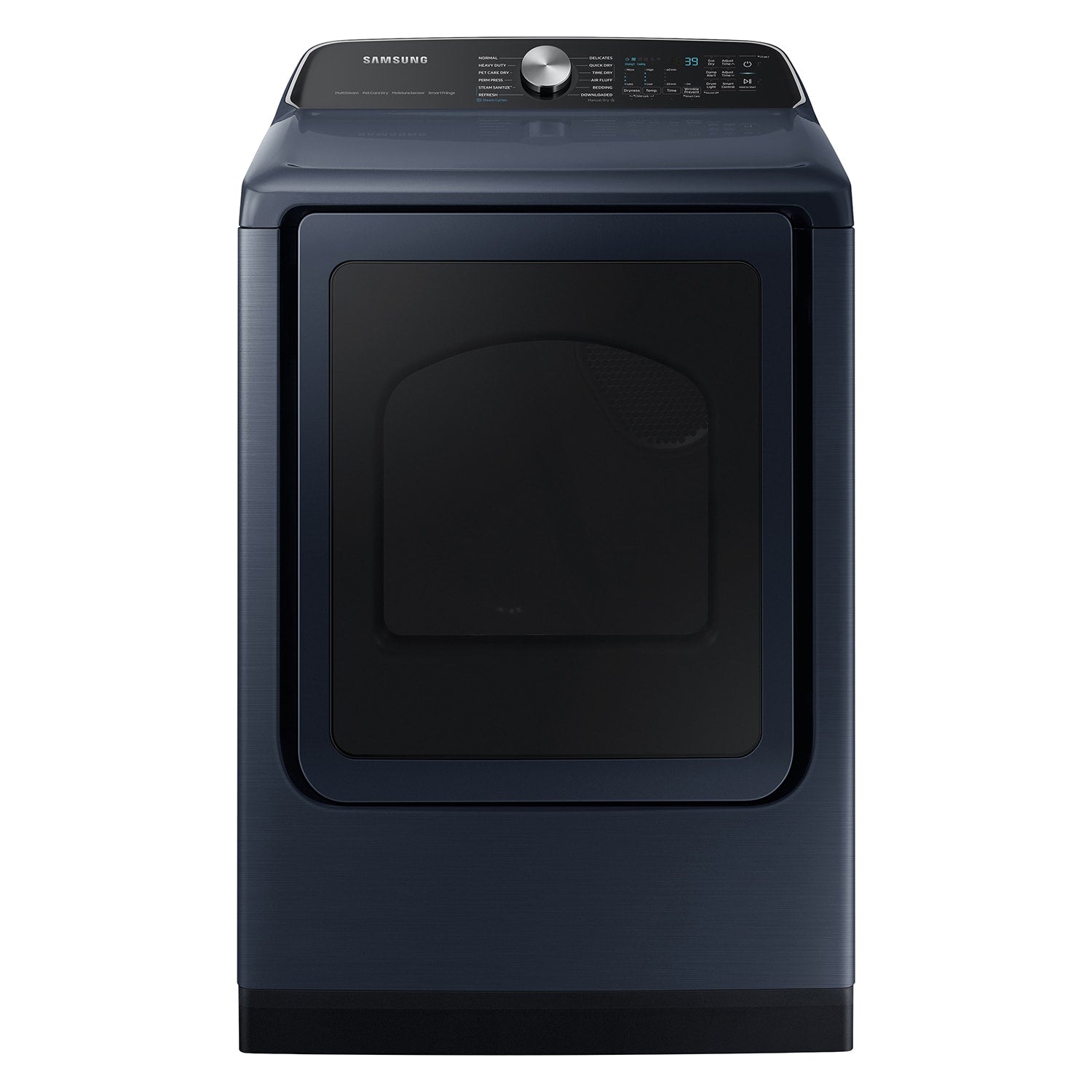 Samsung Pet Care Dry and Steam Sanitize+ 7.4-cu ft Vented Electric Dryer with Steam Cycle ( Brushed Navy )