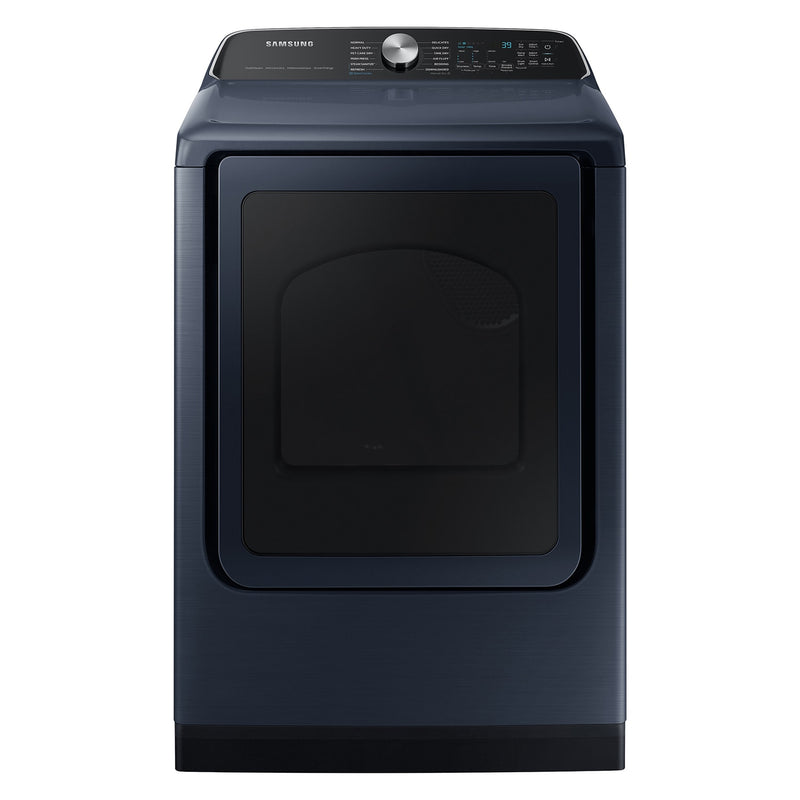 Samsung Pet Care Dry and Steam Sanitize+ 7.4-cu ft Vented Electric Dryer with Steam Cycle ( Brushed Navy )
