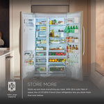 LG STUDIO 25.6-cu ft Counter-Depth 42.0-in Wide Side-by-Side Refrigerator Built-In Smart Compatible with Ice Maker ,Water and Ice Dispenser ( Stainless Steel )