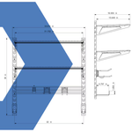 Kobalt 20pc Modular Wall Organizer 36-in Multiple Colors/Finishes Steel Multipurpose Starter Kit, 54006 5105949 *JR2407, MSRP: $199.00, Final Price: $99.99 +Tax