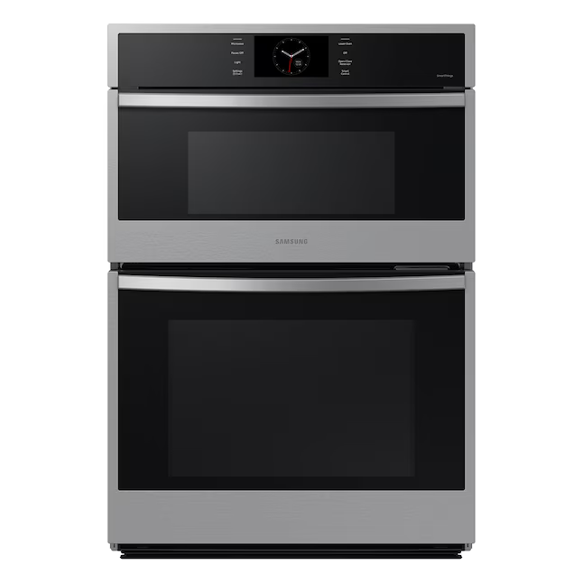 Samsung 30-in Self + Steam Cleaning Air Fry Smart Compatible Microwave Wall Oven Combo (Stainless Steel), NQ70CG600DSR/AA *JR2510, Retail: $4,299.00, FINAL PRICE: $2,099.99 + TAX