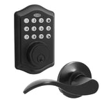 Honeywell Matte Black Keypad Electronic Deadbolt and Handle Lock, FINAL PRICE: $49.99 + TAX