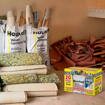 Haultail Woven Contractor Bags 42-Gallon Scent free Off-white Outdoor Polypropylene Construction Trash Bag 20-Count, HT42-20-SE *JR2510, Retail: $26.98, FINAL PRICE: $14.99 + TAX