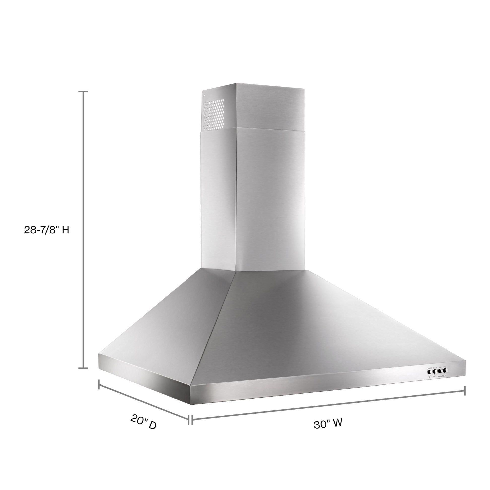 Whirlpool 30 inch Convertible 400.0-CFM Recirculating Stainless Steel Wall-Mounted Range Hood