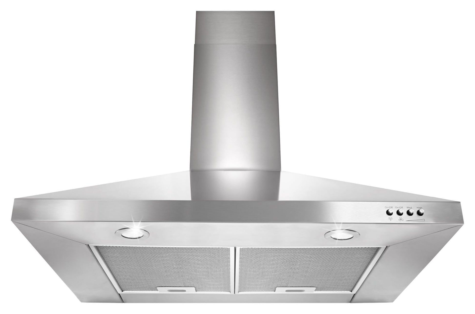 Whirlpool 30 inch Convertible 400.0-CFM Recirculating Stainless Steel Wall-Mounted Range Hood