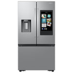 Samsung Standard-Depth Mega Capacity Family Hub 30-cu ft, 36-in Wide Smart Compatible French Door Refrigerator with Triple Ice Maker (Water & Ice Dispenser Included)