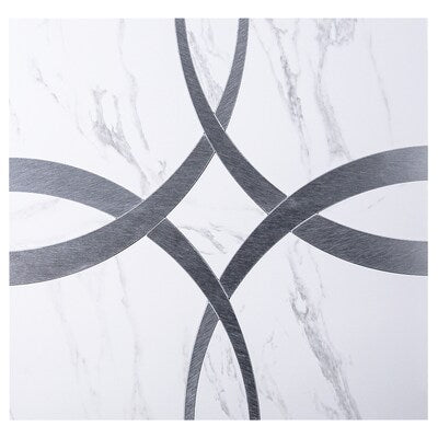 **PER PC** Silver Bangle 12x12 Peel & Stick Mosaic SF210040 Retail: $11.99/pc, 14.52sf/bx, 15pcs/bx, 15lbs/bx