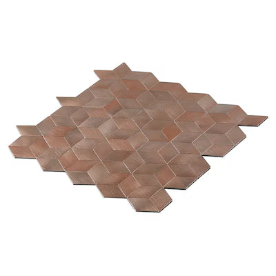 **PER PC** Geo Blush 12x12 Peel & Stick Mosaic, SF210041,  14.52sf, 15pcs, 19lbs, FINAL PRICE: $3.99/sf, $59.85/bx + Tax