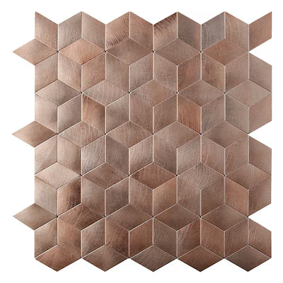 **PER PC** Geo Blush 12x12 Peel & Stick Mosaic, SF210041,  14.52sf, 15pcs, 19lbs, FINAL PRICE: $3.99/sf, $59.85/bx + Tax