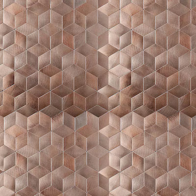 **PER PC** Geo Blush 12x12 Peel & Stick Mosaic, SF210041,  14.52sf, 15pcs, 19lbs, FINAL PRICE: $3.99/sf, $59.85/bx + Tax
