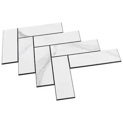 **PER PC** Classique 9x12 Peel & Stick Mosaic, SF210034,  10.89sf, 15pcs, 14lbs, FINAL PRICE: $2.99/pc, $44.85/bx + Tax