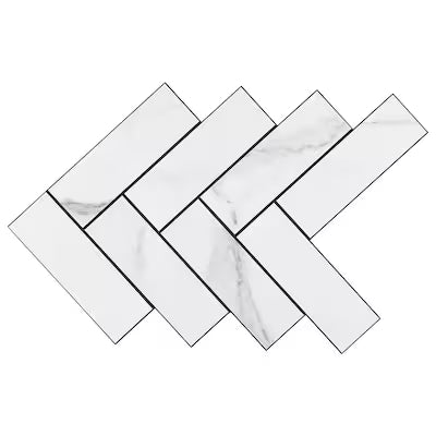 **PER PC** Classique 9x12 Peel & Stick Mosaic, SF210034,  10.89sf, 15pcs, 14lbs, FINAL PRICE: $2.99/pc, $44.85/bx + Tax