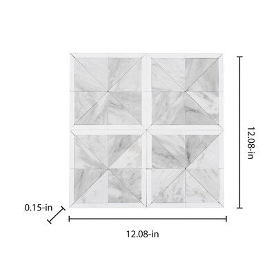 **PER PC** Sutton Place 12x12 Peel & Stick Mosaic SF210035 Retail: $11.99/pc, 15.015sf/bx, 15pcs/bx, 22lbs/bx