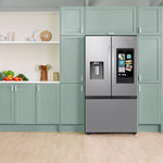 Samsung Standard-Depth Mega Capacity Family Hub 30-cu ft, 36-in Wide Smart Compatible French Door Refrigerator with Triple Ice Maker (Water & Ice Dispenser Included)
