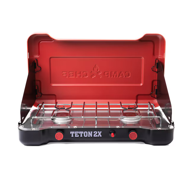 Camp Chef Teton 2X 2-Burner Propane Push and Turn (no burner material) Outdoor burner, MSTX #5448602 *HD2507, Retail: $149.99, [FB297], FINAL PRICE: $89.99 + TAX