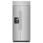 KitchenAid 20.8-cu ft Counter-Depth 36-in Side-by-Side Refrigerator Built-In + Water and Ice Dispenser (Stainless Steel), KBSD706MPS/00 *JR2510, Retail: $11,099.00, FINAL PRICE: $6,999.99 + TAX