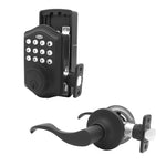 Honeywell Matte Black Keypad Electronic Deadbolt and Handle Lock, FINAL PRICE: $49.99 + TAX
