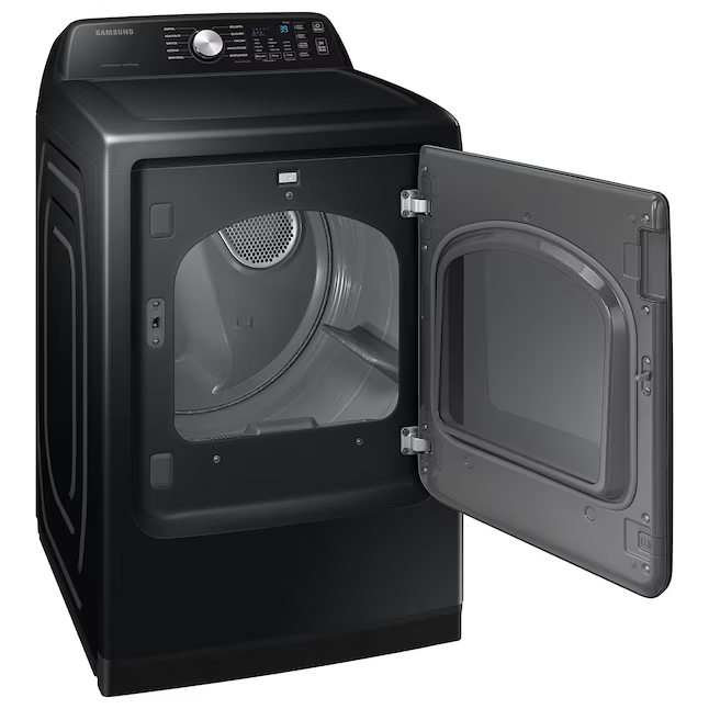 Samsung - 7.4 cu. ft. Smart Electric Vented Dryer with Sensor Dry in Brushed Black, DVE47CG3500V/A3, Retail: $999.00, Final Price: $499.99 + Tax
