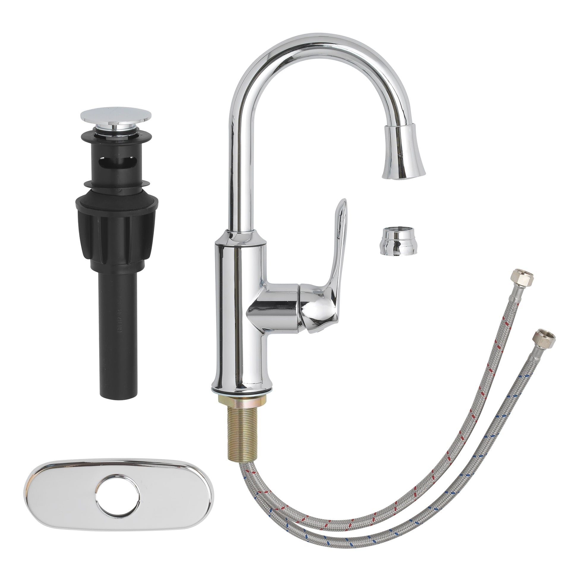 Alpine Reserve Brookes Chrome 4-in centerset 1-handle WaterSense High-arc Residential Handle Bathroom