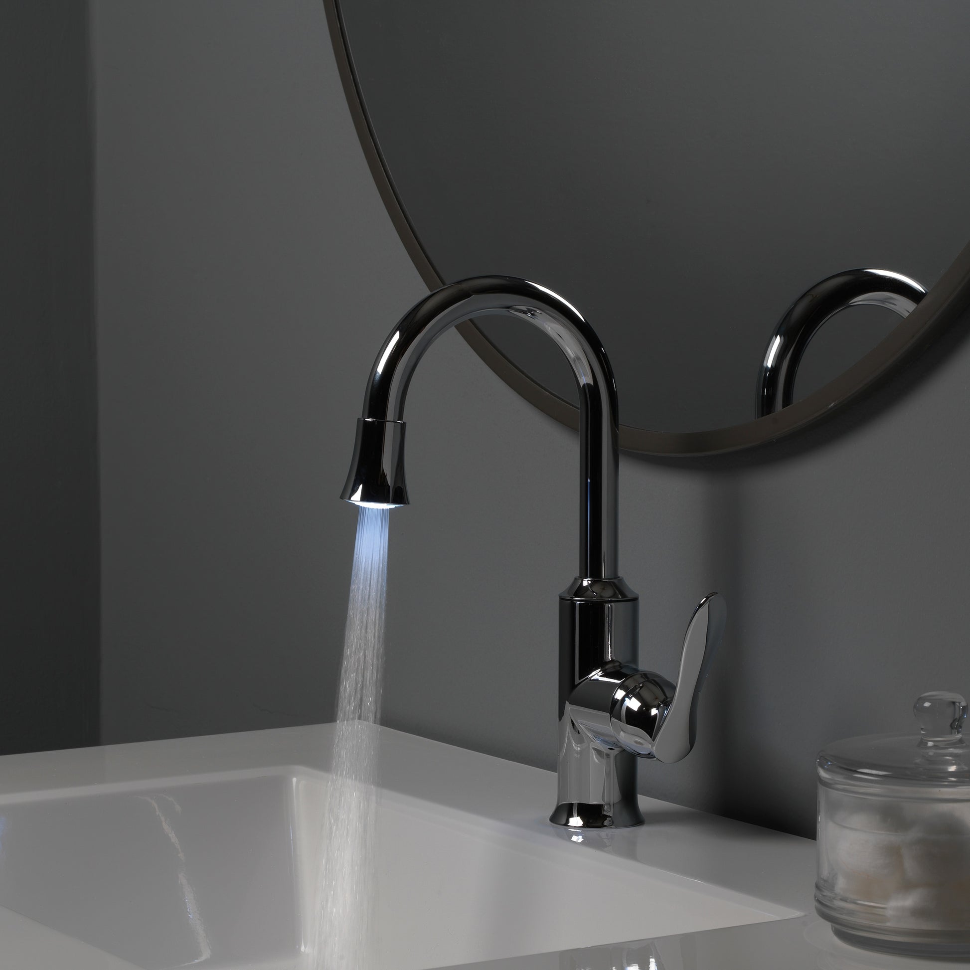 Alpine Reserve Brookes Chrome 4-in centerset 1-handle WaterSense High-arc Residential Handle Bathroom