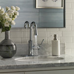 Alpine Reserve Brookes Chrome 4-in centerset 1-handle WaterSense High-arc Residential Handle Bathroom