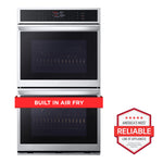 LG 30 inch Double Electric Wall Oven with Air Fry Self-cleaning ( PrintProof Stainless Steel )