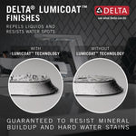 Delta Tetra Two Handle Widespread Bathroom Faucet in Lumicoat Chrome, 355887-PR-DST, MRSP: $556, FINAL PRICE: $ + TAX