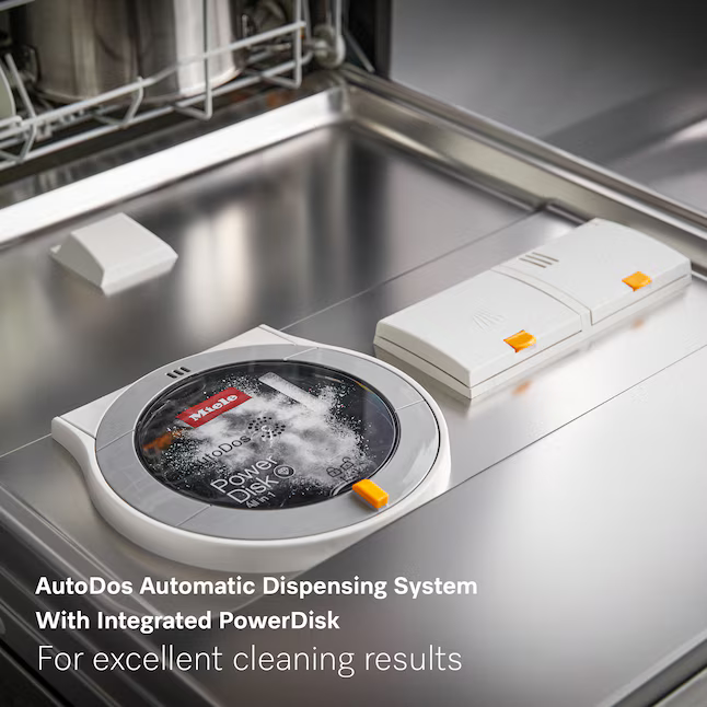 Miele AutoDos 24-in Top Control Built-in Dishwasher With Third Rack (Fingerprint Resistant Clean Touch Steel) ENERGY STAR 43-dBA, G 7176 SCVi SF *JR2507, Retail: $1,849.00, FINAL PRICE: $999.99 + TAX