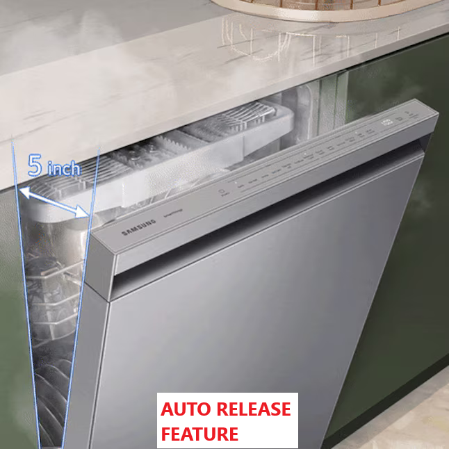 Samsung 24-in Top Control Built-in Dishwasher With Third Rack (Fingerprint Resistant Stainless Steel) 46-dBA, DW80CG5450SR *BG, MSRP: $1,299.00, FINAL PRICE: $429.99 + TAX