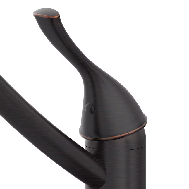 Project Source WILEY Oil Rubbed Bronze Single Handle Deck-Mount Kitchen Faucet (Includes Deck Plate + Side Sprayer), 67916W-102707 *JR2511, Retail: $99.00, FINAL PRICE: $59.99 + TAX