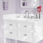Alpine Reserve 4x21 White Engineered Marble Bathroom Side Splash, PU-21EW-SS, FINAL PRICE: $19.99 + Tax