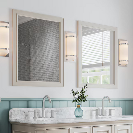 Alpine Reserve Wrightsville 22-in x 30-in Framed Bathroom Vanity Flaxen Mirror, 1116MR-22-320, FINAL PRICE: $39.99 + Tax