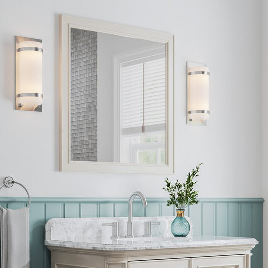 Alpine Reserve Wrightsville 28-in x 30-in Framed Bathroom Flaxen Mirror, 1116MR-28-320, FINAL PRICE: $39.99 + Tax