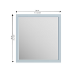 Alpine Reserve Canterbury 28-in x 32-in Framed Bathroom Vanity Mirror (Light Blue), 1227MR-28-287, FINAL PRICE: $49.99 + Tax