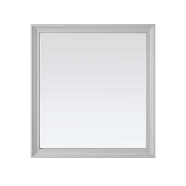 Ellen DeGeneres Anaheim 28-in x 30-in Framed Bathroom Light Gray Mirror, 1580MR-28-242, FINAL PRICE: $39.99 + Tax