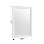 Alpine Reserve Brookview 22-in x 30-in White Framed Bathroom Mirror, 1789MR-22-201, FINAL PRICE: $49.99 + Tax