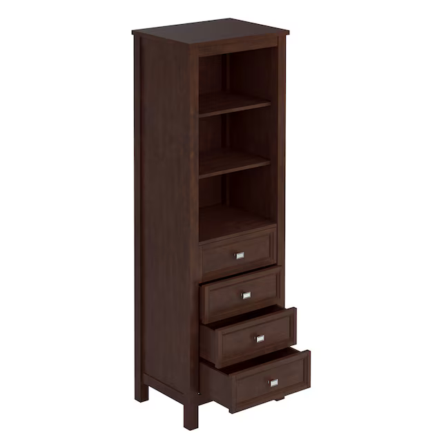 Alpine Reserve Canterbury 24-in x 72-in x 18-in Mahogany Freestanding Soft Close Linen Cabinet, 1227FC-24-202, FINAL PRICE: $299.99 + Tax