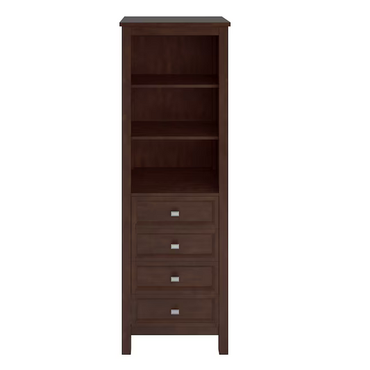 Alpine Reserve Canterbury 24-in x 72-in x 18-in Mahogany Freestanding Soft Close Linen Cabinet, 1227FC-24-202, FINAL PRICE: $299.99 + Tax