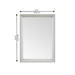 Ellen DeGeneres Riven 22-in x 30-in Coastal Oak Framed Bathroom Vanity Mirror, 1480MR-22-283, FINAL PRICE: $79.99 + Tax