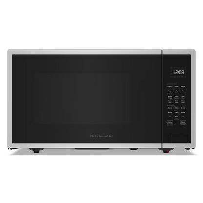 KitchenAid 2.2-cu ft Large 1200-Watt Sensor Cooking Controls Countertop Microwave (Stainless Steel)